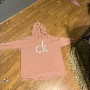 Calvin Klein pink rose hoodie